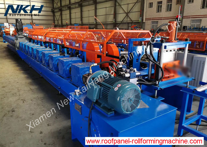 Roll Forming Line For Highway Guardrail , Safety Crash Barrier Roll Former , W Beam