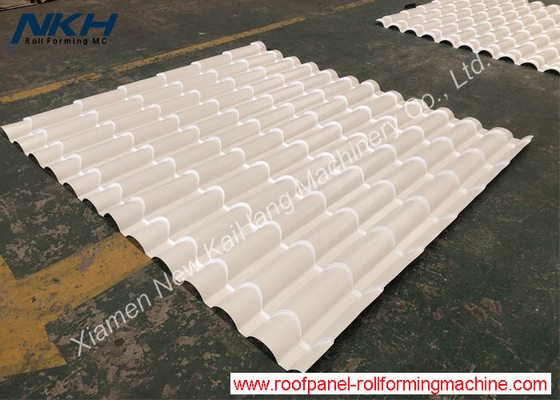 Tile roll forming machine, step tile, metal tile, roofing tile, semi-round