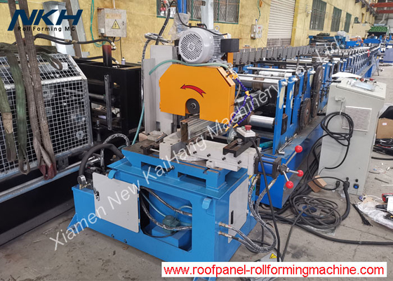 Downpipe roll forming machine, rainspout, hook, elbow, end cap, 3mm thickness, GI material, pillar stand