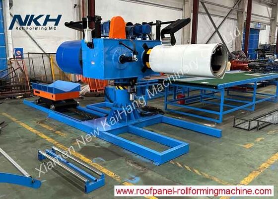 5Tons Double-head Hydraulic Un-coiler with Loading Car Hydraulic Decoiler with Coil Car Twin Head Decoiler