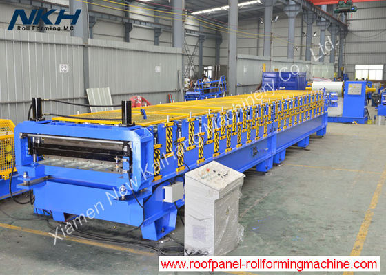 comprar Rollo de acero de la hoja de la techumbre del metal que forma la máquina, rollo doble de la cubierta que forma la máquina online manufacture