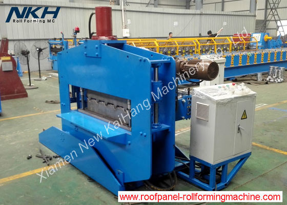 Máquina para prensar láminas de techos azules, máquina curvadora de paneles de crimpado hidráulico
