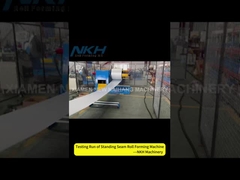 Máquina formadora de rollos de panel de techo con costura alzada