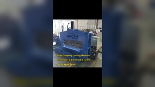 ¡Listo para inspección! Máquina curvadora de prensado automático para techos