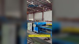 Línea de enderezamiento, corte y apilado Máquina cortada a medida de bobinas de acero de 0,3-3 mm de espesor
